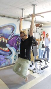 Norbert im Angesicht des Blauen Hais