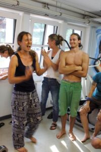 Siegerin - auch wenn die Hände weh tun