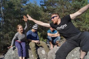 Abklatschen nicht vergessen