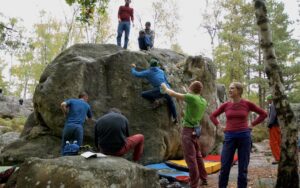 buntes Treiben an den Blöcken