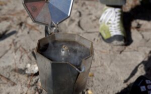 ... Kaffee, der integrale Bestandteil des Kletterns