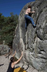 David in einem Highball