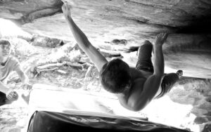 Thomas in 'Toit du L'épinet' 6b+
