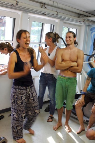 Siegerin - auch wenn die Hände weh tun